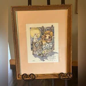 RARE J. Bergsma 'LOVE NEVER ENDS' 1982 Limited Edition Signed Numbered Framed